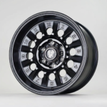 B508 matte black retro off-road wheel for Ford Ranger and Tacoma