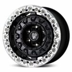 B503 silver beadlock off-road wheel for Jeep Wrangler and Ford Ranger