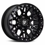 B504 matte black forged off-road wheel for Ford Ranger and Toyota Hilux