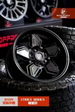 B509 matte black retro off-road wheel for Toyota Hilux and Land Cruiser