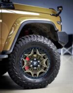 B507 forged off-road wheel mounted on lifted Ford Bronco